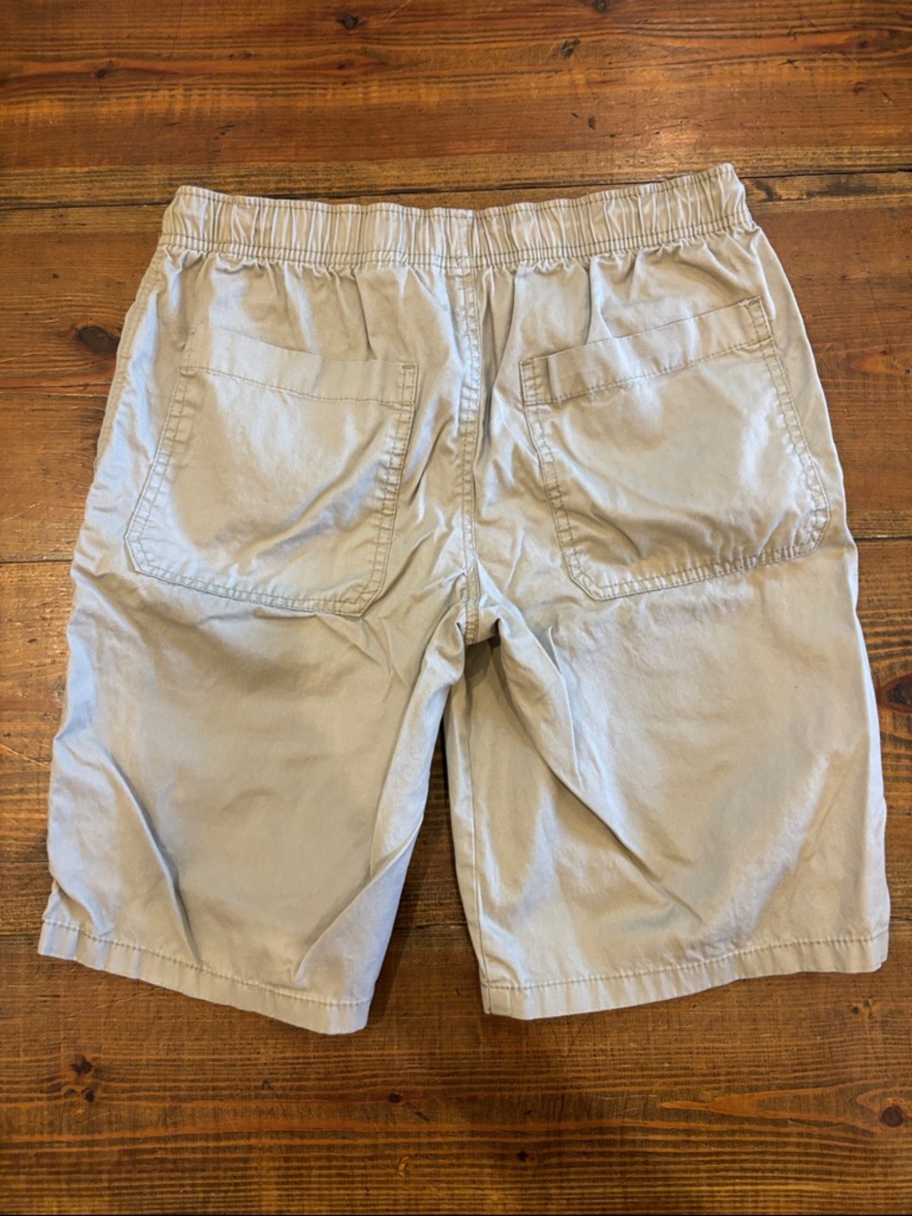 Cat & Jack Boys' Drawstring Shorts — Beige and Blue - Picture 5 of 7